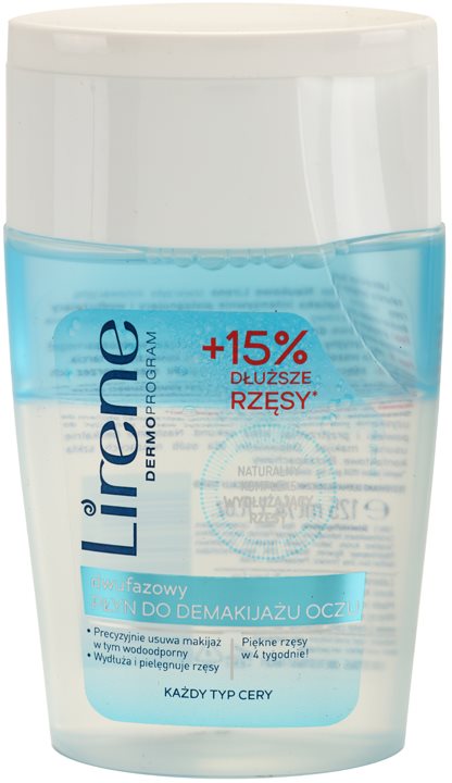 Lirene Cleaning desmaquillante de ojos bifásico para fortalecer las pestañas