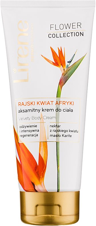 Lirene Flower Collection African Bird of Paradise crema corporal de terciopelo