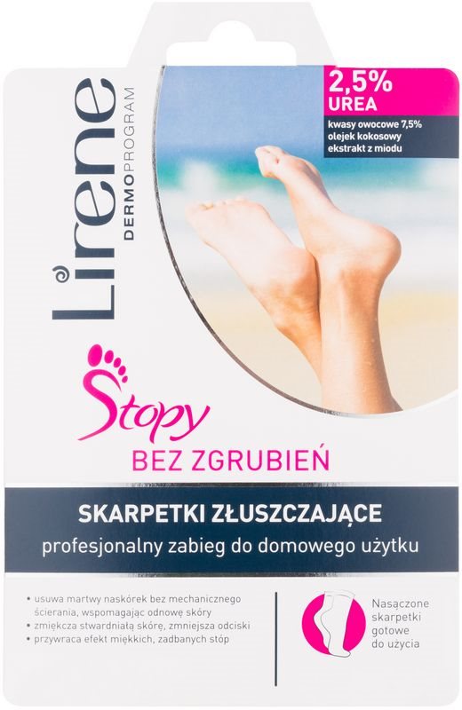 Lirene Foot Care eksfoliacijske nogavice za mehčanje in vlaženje kože stopal
