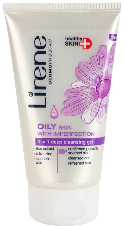Lirene Healthy Skin+ Oily Skin hloubkově čisticí gel pro pleť s nedokonalostmi