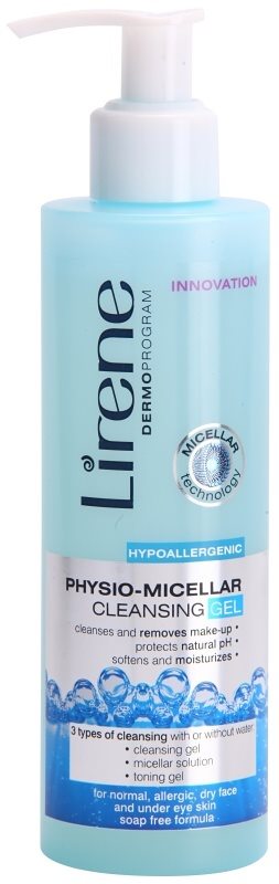 Lirene Hypoallergenic fyziologický micelární odličovací gel