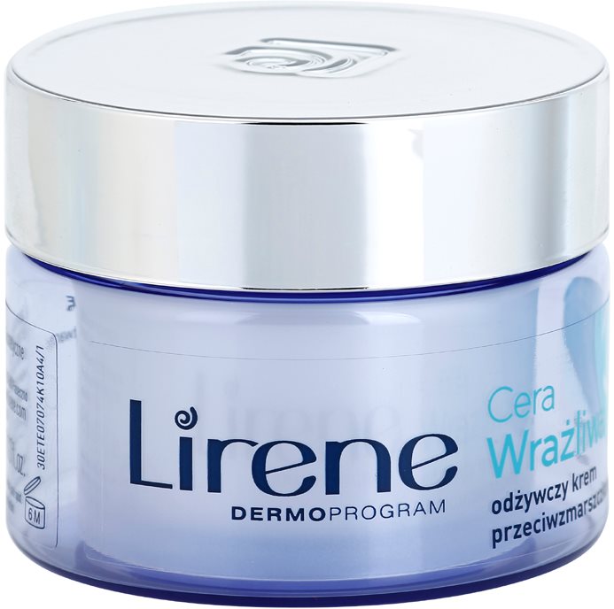 Lirene Sensitive Skin výživný protivráskový krém SPF 15