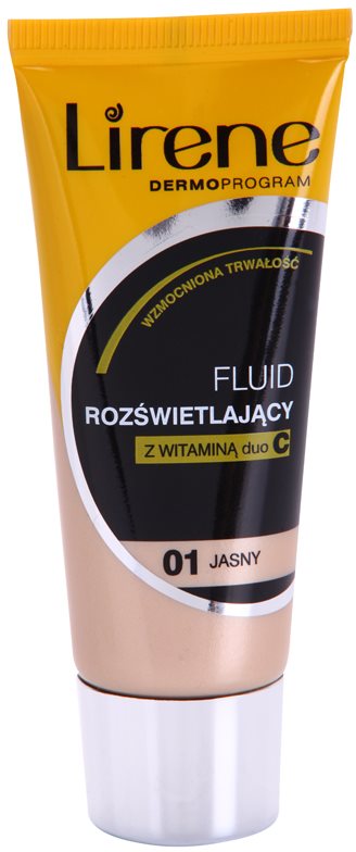 Lirene Vitamin C posvetlitveni fluidni tekoči puder za dolgoobstojen učinek