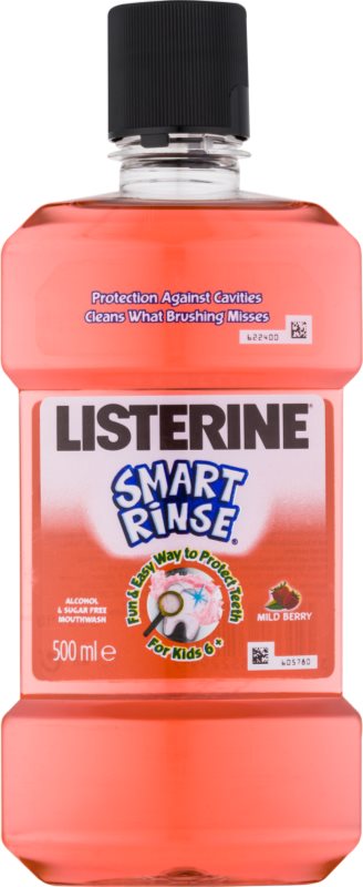 Listerine Smart Rinse Mild Berry elixir bocal para crianças
