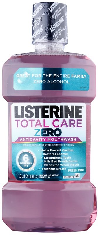 Listerine Total Care Zero ústní voda pro kompletní ochranu zubů a svěží dech bez alkoholu