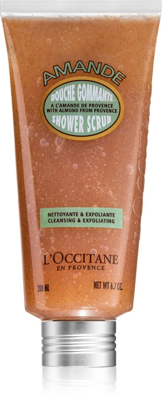 L’Occitane Amande peeling tusfürdő