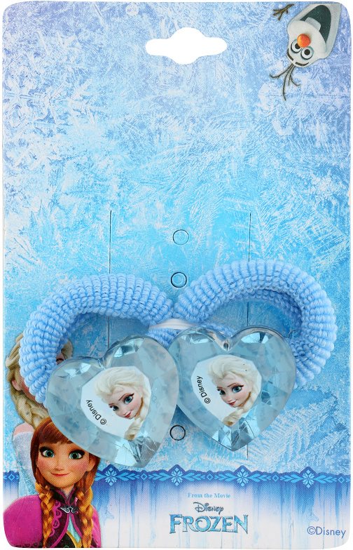 Lora Beauty Disney Frozen gumičky do vlasů ve tvaru srdce