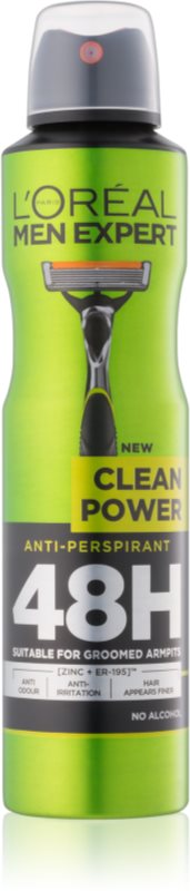 L’Oréal Paris Men Expert Clean Power antiperspirant v pršilu