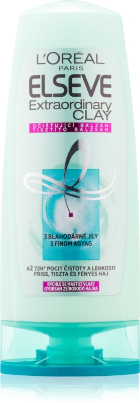 L’Oréal Paris Elseve Extraordinary Clay bálsamo purificante para cabelo rapidamente oleoso