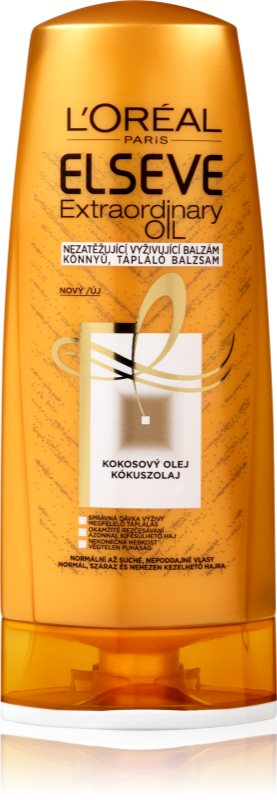 L’Oréal Paris Elseve Extraordinary Oil Coconut vyživující balzám pro normální až suché vlasy