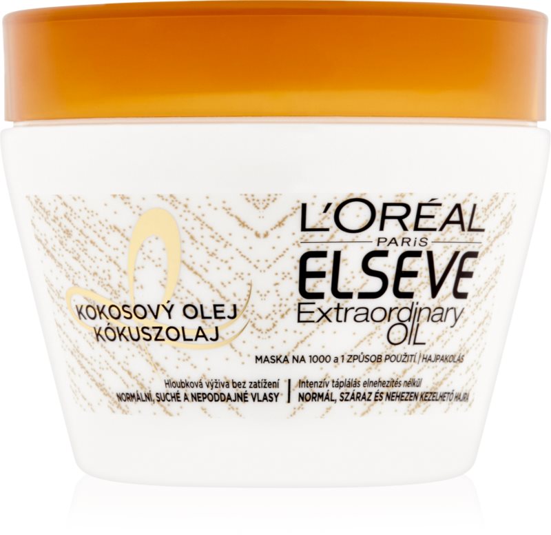 L’Oréal Paris Elseve Extraordinary Oil Coconut mascarilla nutritiva con aceite de coco para cabello normal y seco