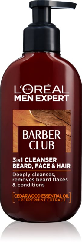 L’Oréal Paris Barber Club Gel Cleanser for Beard, Face and Hair