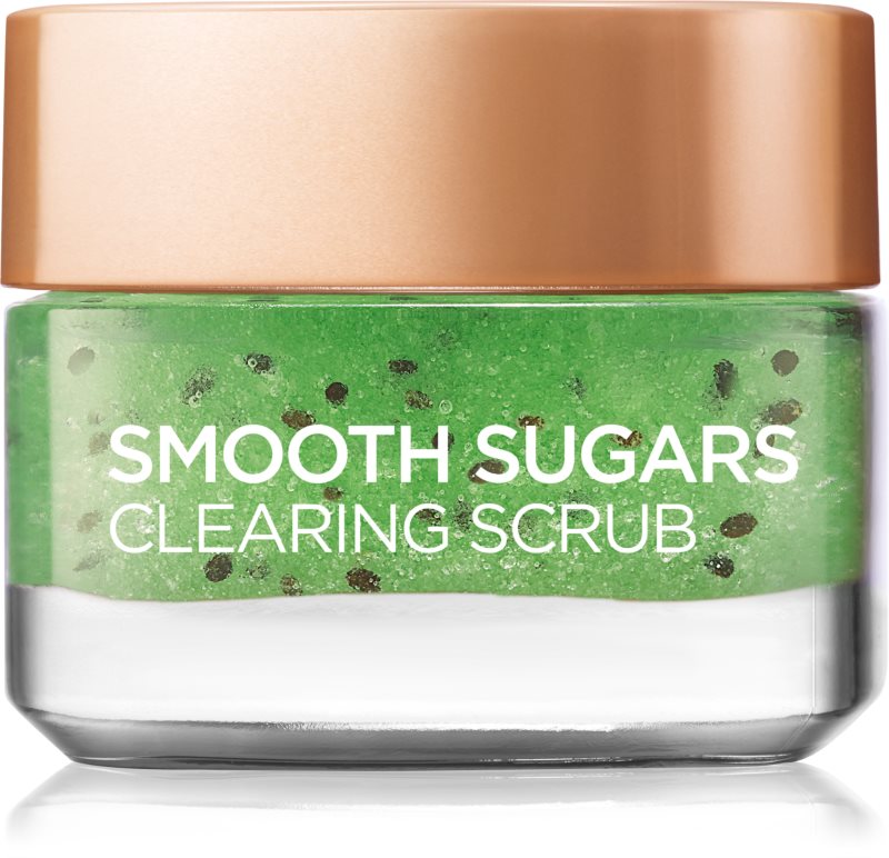 L’Oréal Paris Smooth Sugars Scrub esfoliante de limpeza anticravos