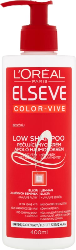 L’Oréal Paris Elseve Color-Vive Low Shampoo Nourishing Washing Cream For Dry And Colored Hair
