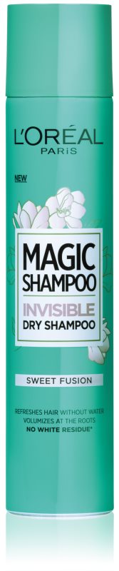 L’Oréal Paris Magic Shampoo Sweet Fusion suchý šampon pro objem vlasů, který nezanechává bílé stopy