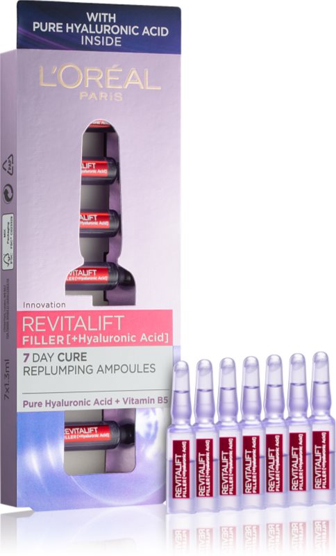 L’Oréal Paris Revitalift Filler hialuronski serum za zapolnjenje gub v ampulah