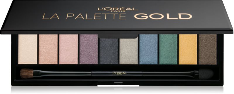 L’Oréal Paris Color Riche La Palette Gold paleta farduri de ochi cu oglinda si aplicator
