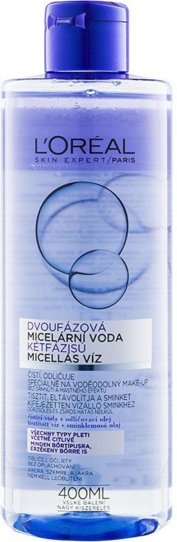 L’Oréal Paris Micellar Water dvofazna micelarna voda za vse tipe kože, vključno z občutljivo kožo