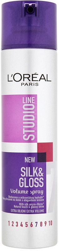 L’Oréal Paris Studio Line Silk&Gloss Volume sprej pro objem a lesk