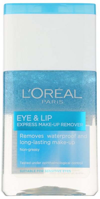 L’Oréal Paris Skin Perfection removedor de maquilhagem bifásico para contornos dos olhos e lábios