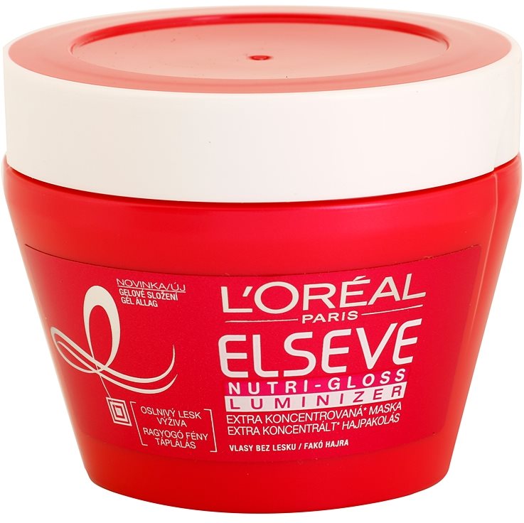 L’Oréal Paris Elseve NutriGloss Luminizer, Nourishing Hair Mask For Shine notino.co.uk