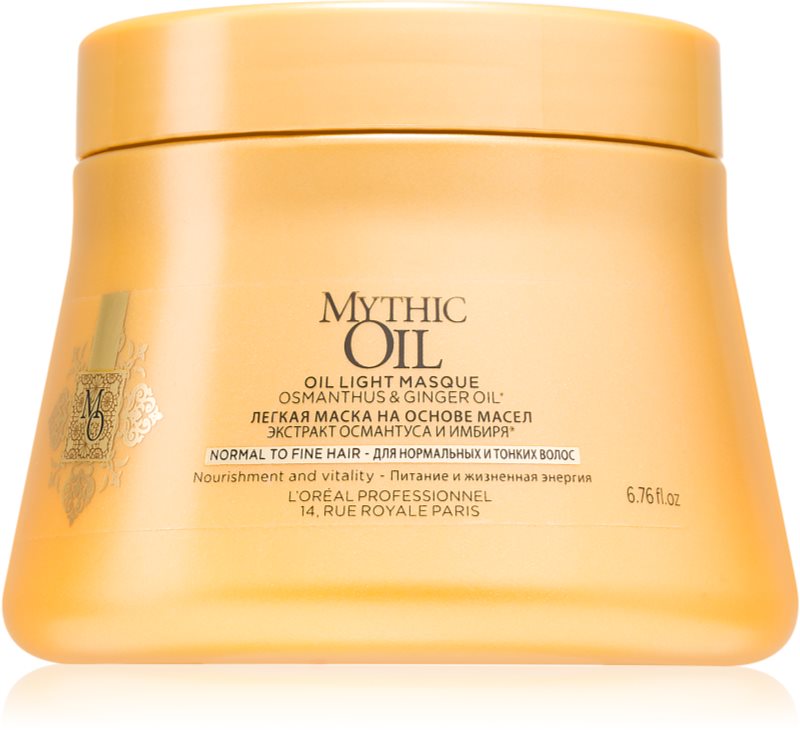 L’Oréal Professionnel Mythic Oil лека маслена маска за нормална към нежна коса