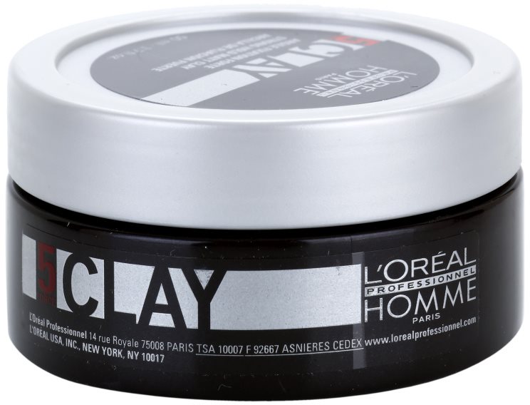 L’Oréal Professionnel Homme 5 Force Clay argile texturisante fixation forte