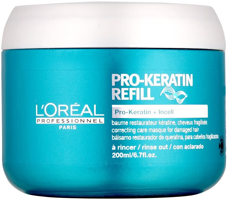 L’Oréal Professionnel Série Expert Pro-Keratin Refill regenererende sheet mask voor Futloos Haar