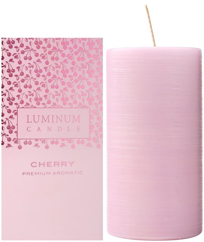 Luminum Candle Premium Aromatic Cherry Scented Candle Large (Ø 70 - 130 mm, 65 h)