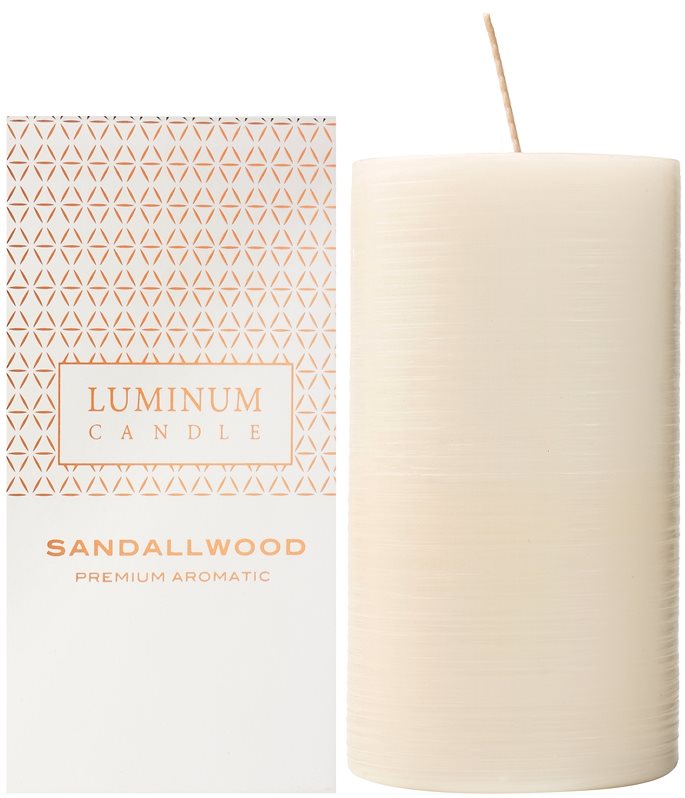 Luminum Candle Premium Aromatic Sandalwood illatos gyertya nagy (Ø 70 - 130 mm, 65 h)