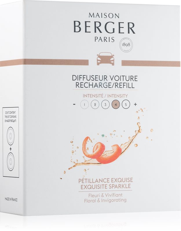 Maison Berger Paris Car Exquisite Sparkle vůně do auta 2 x 17 g náhradní náplň