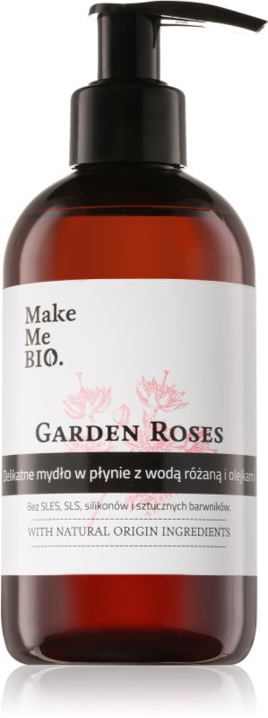 Make Me BIO Garden Roses Caring Hand Liquid Soap With Pump