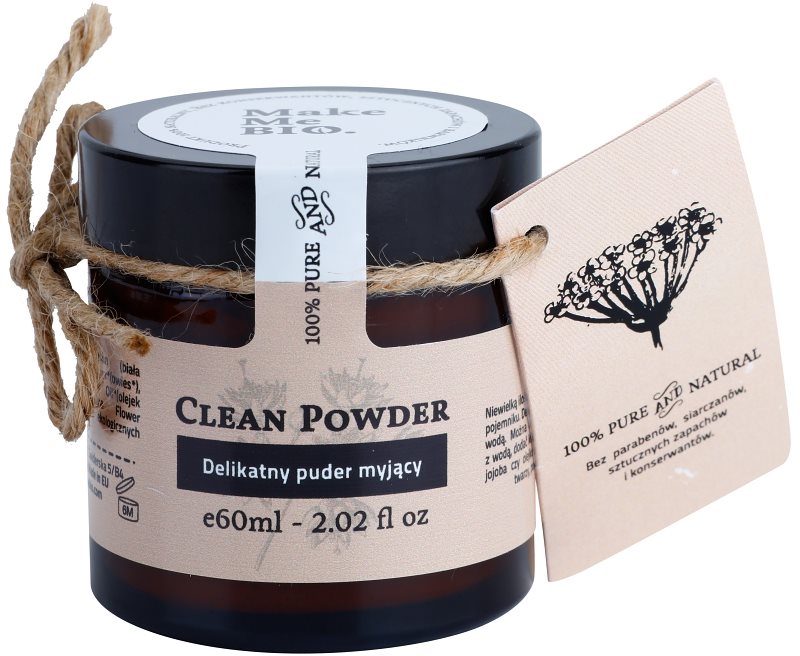 Make Me BIO Cleansing polvos limpiadores suaves para pieles sensibles con tendencia a las rojeces