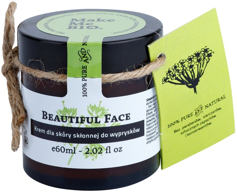 Make Me BIO Face Care Beautiful Face crema de día con textura ligera para pieles con imperfecciones