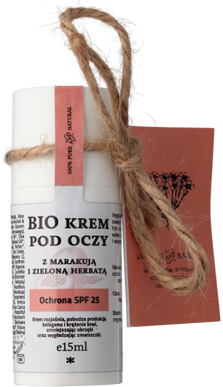 Make Me BIO Face Care crema para contorno de ojos con extracto de maracuyá y té verde SPF 25