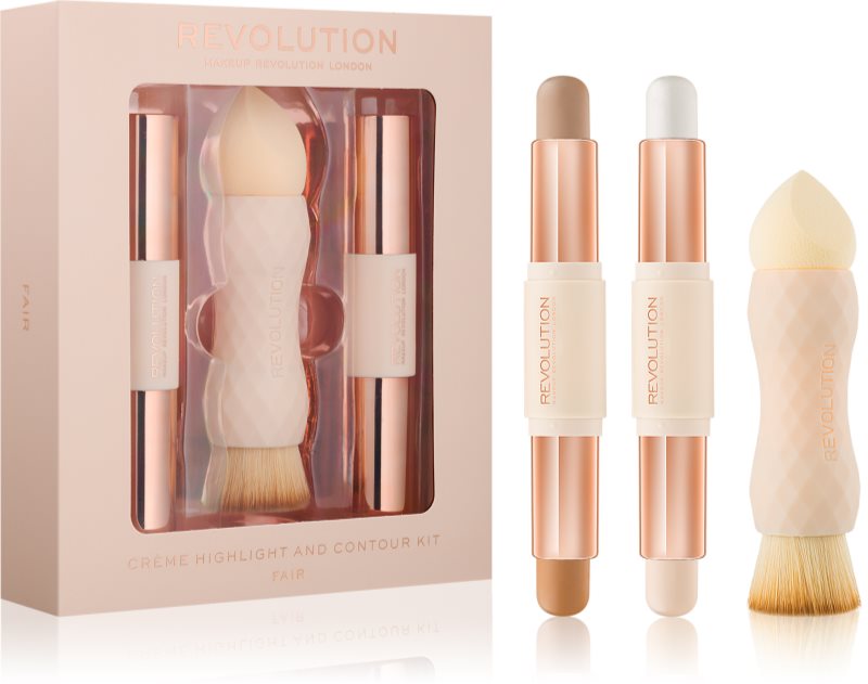 Makeup Revolution Crème Highlight And Contour Kit косметичний набір Fair
