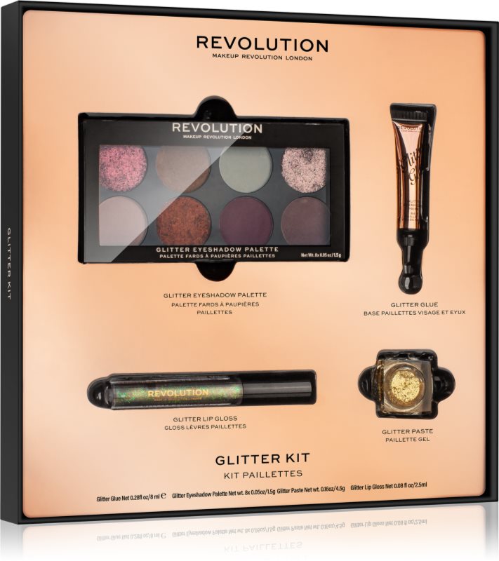 Makeup Revolution Glitter Kit třpytivá sada
