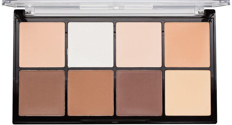 Makeup Revolution Ultra Pro HD Fair paleta na kontury obličeje pudrová