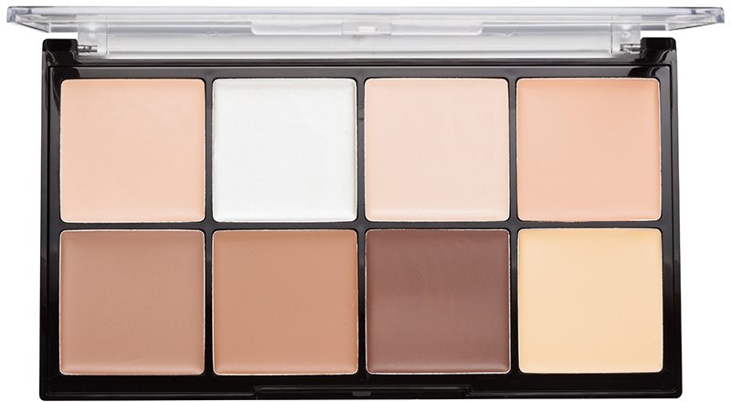 Makeup Revolution Ultra Pro HD Fair paleta na kontury obličeje krémová