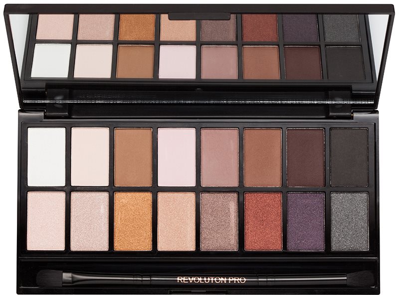 Makeup Revolution Iconic Pro 1 szemhéjfesték paletta tükörrel és aplikátorral