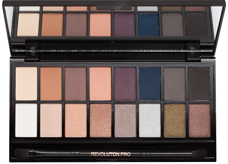 Makeup Revolution Iconic Pro 2 paleta farduri de ochi cu oglinda si aplicator