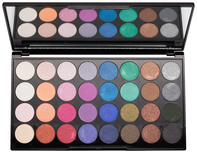 Makeup Revolution Mermaids Forever paleta očných tieňov so zrkadielkom
