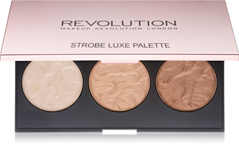 Makeup Revolution Strobe Luxe paleta rozjasňovačů