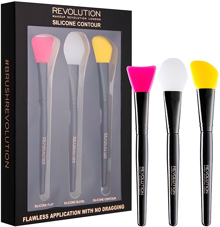 Makeup Revolution Silicone Contour набір силіконових пензликів для контурування