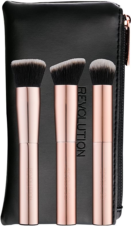 Makeup Revolution Ultra Metals Go perie călătorie de conturare