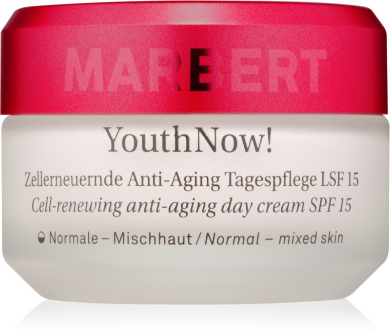 Marbert Anti-Aging Care YouthNow! Cell-Renewing Anti-Aing Day Cream for Normal to Mixed Skin SPF 15