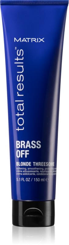 Matrix Total Results Brass Off Hitzeschutzcreme zur Glättung widerspenstiger Haare
