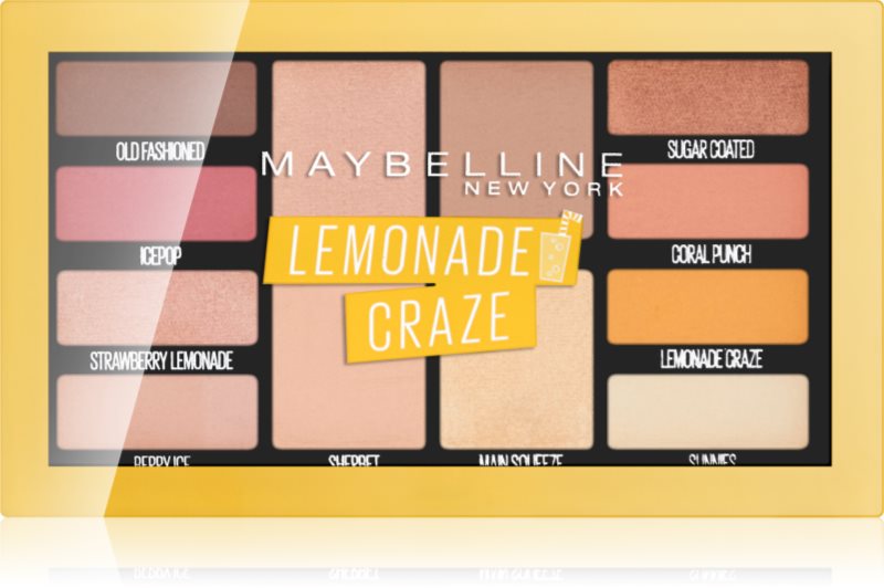 Maybelline Lemonade Craze палітра тіней