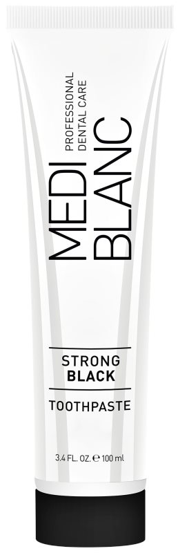MEDIBLANC Strong Black dentrífico para proteção total dos dentes com efeito branqueador