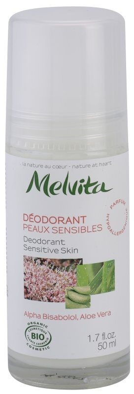 Melvita Les Essentiels deodorant roll-on fara continut de aluminiu pentru piele sensibila